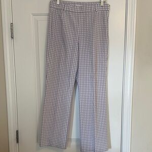 Zara Lavender Checkered Trousers